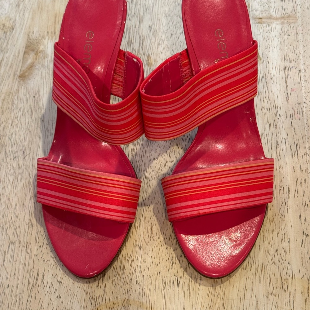 Element Red Striped Women's Sandals
